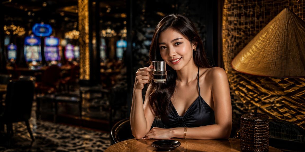 Người dùng tại TP.HCM trải nghiệm casino trực tuyến với hình ảnh nón lá Việt Nam