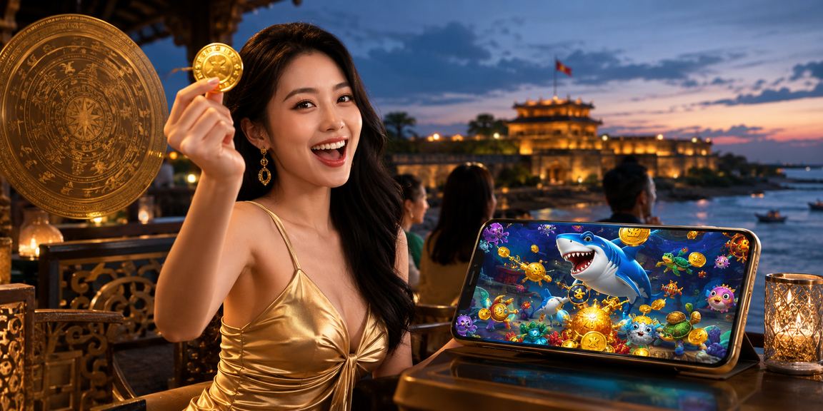Không gian casino trực tuyến Việt Nam với bàn cược và màn hình live dealer